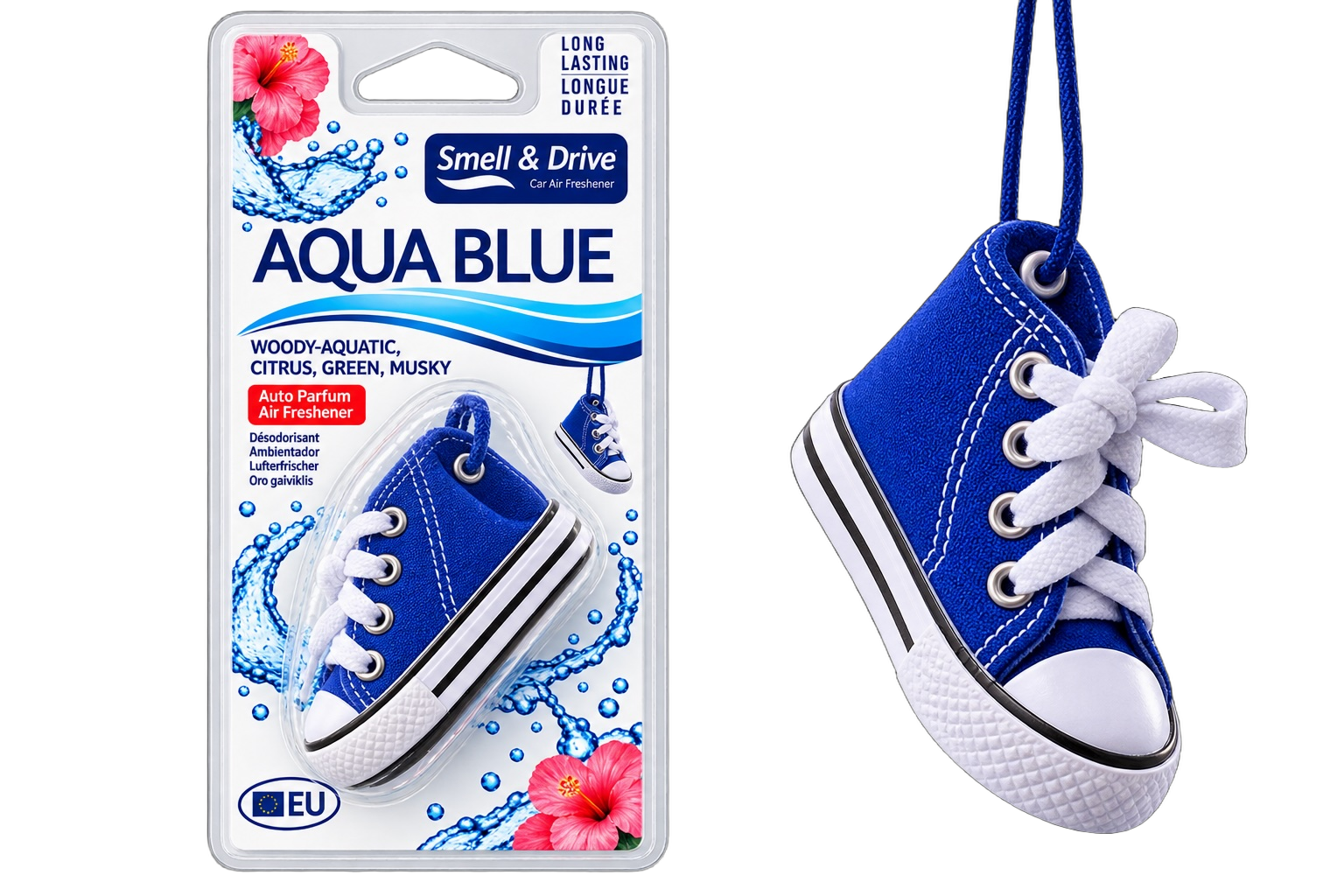 Aqua Blue Sneaker Air Freshener