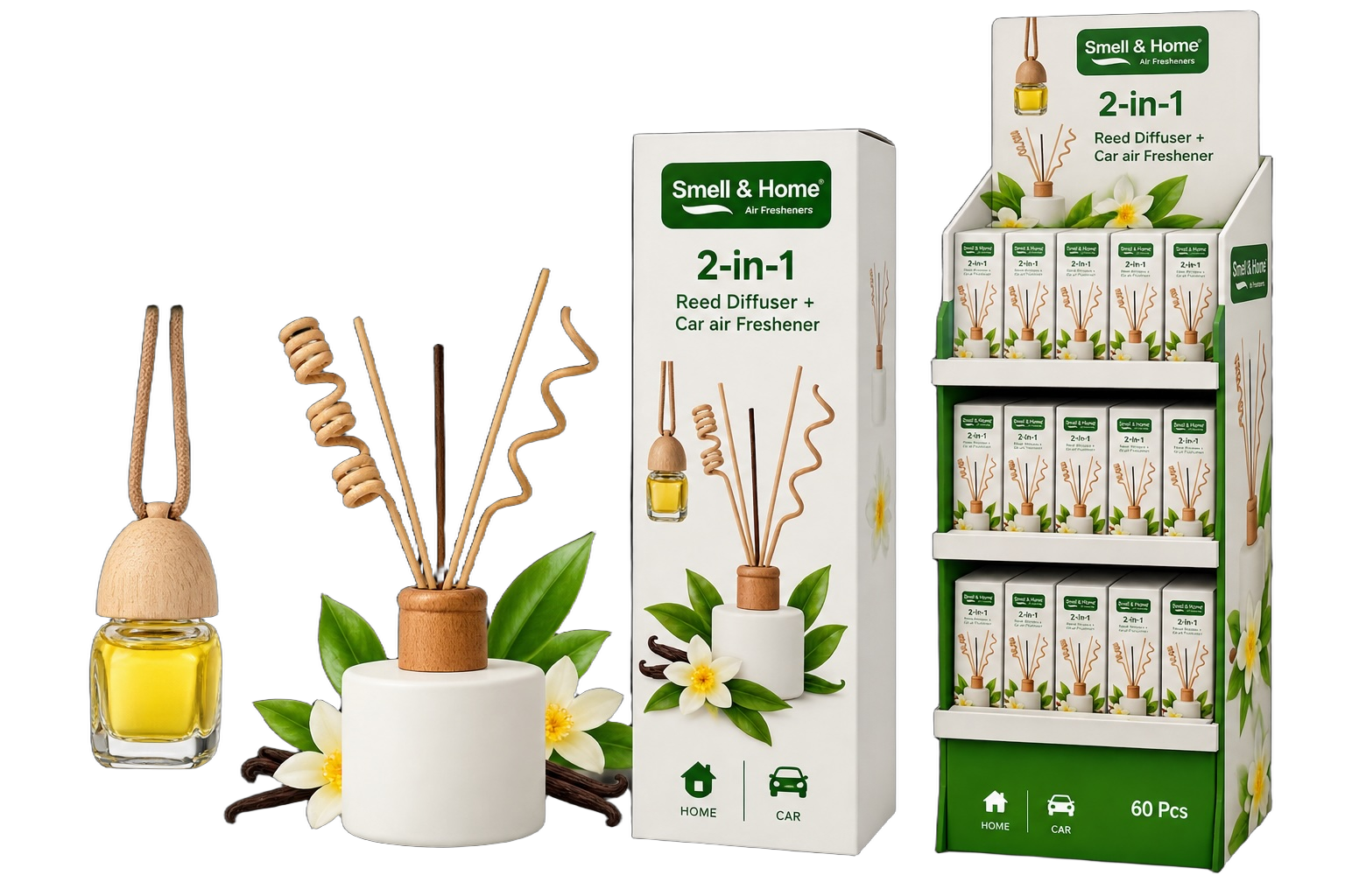 Floor display with Smell & Home products